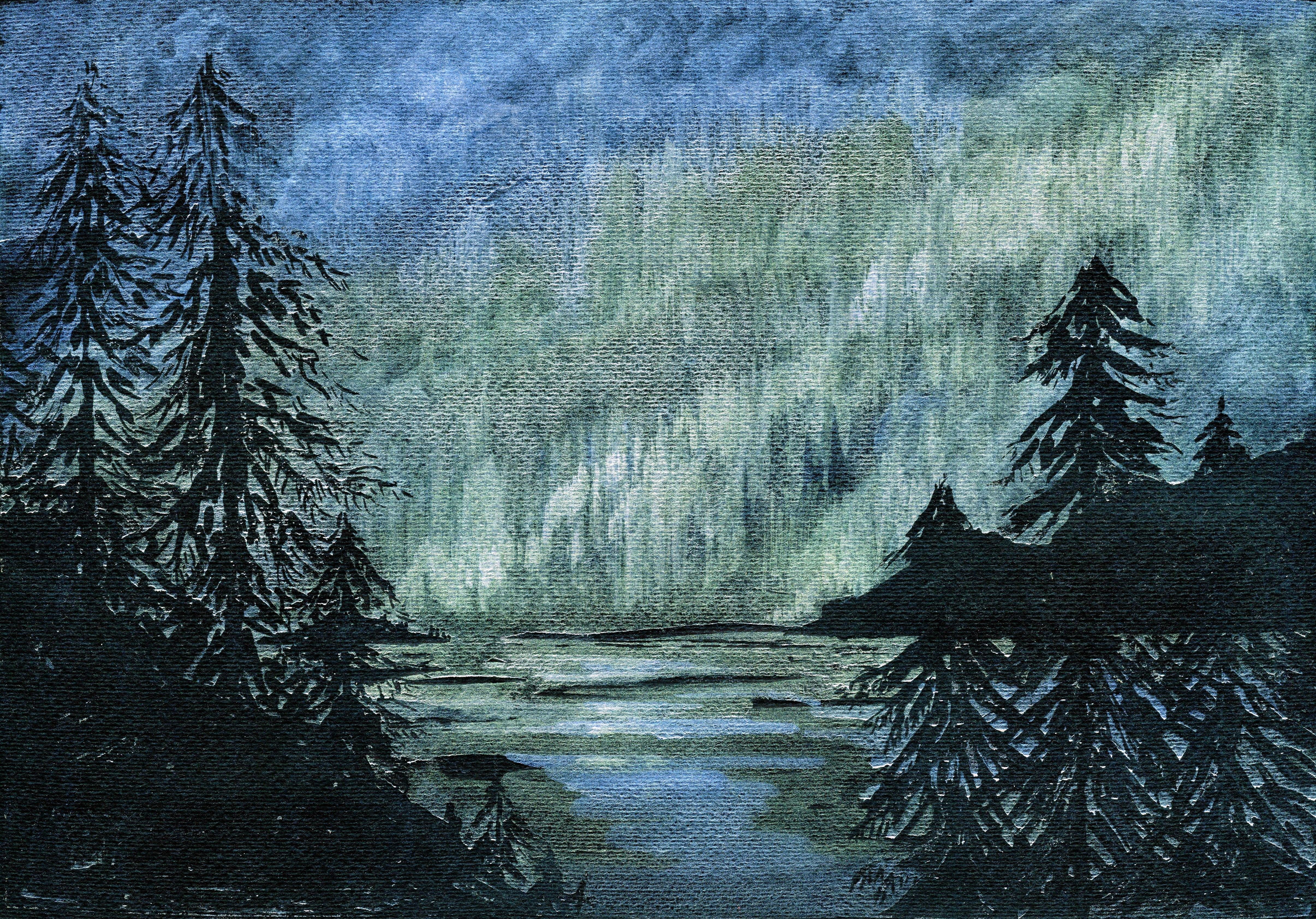 Painting on Black Paper 2: using iridescent, interference or metallic, pastels or watercolours