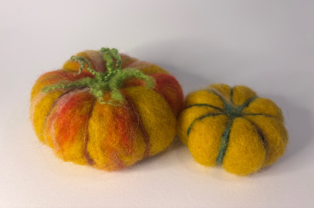 Felt: Needle Felted Pumpkins