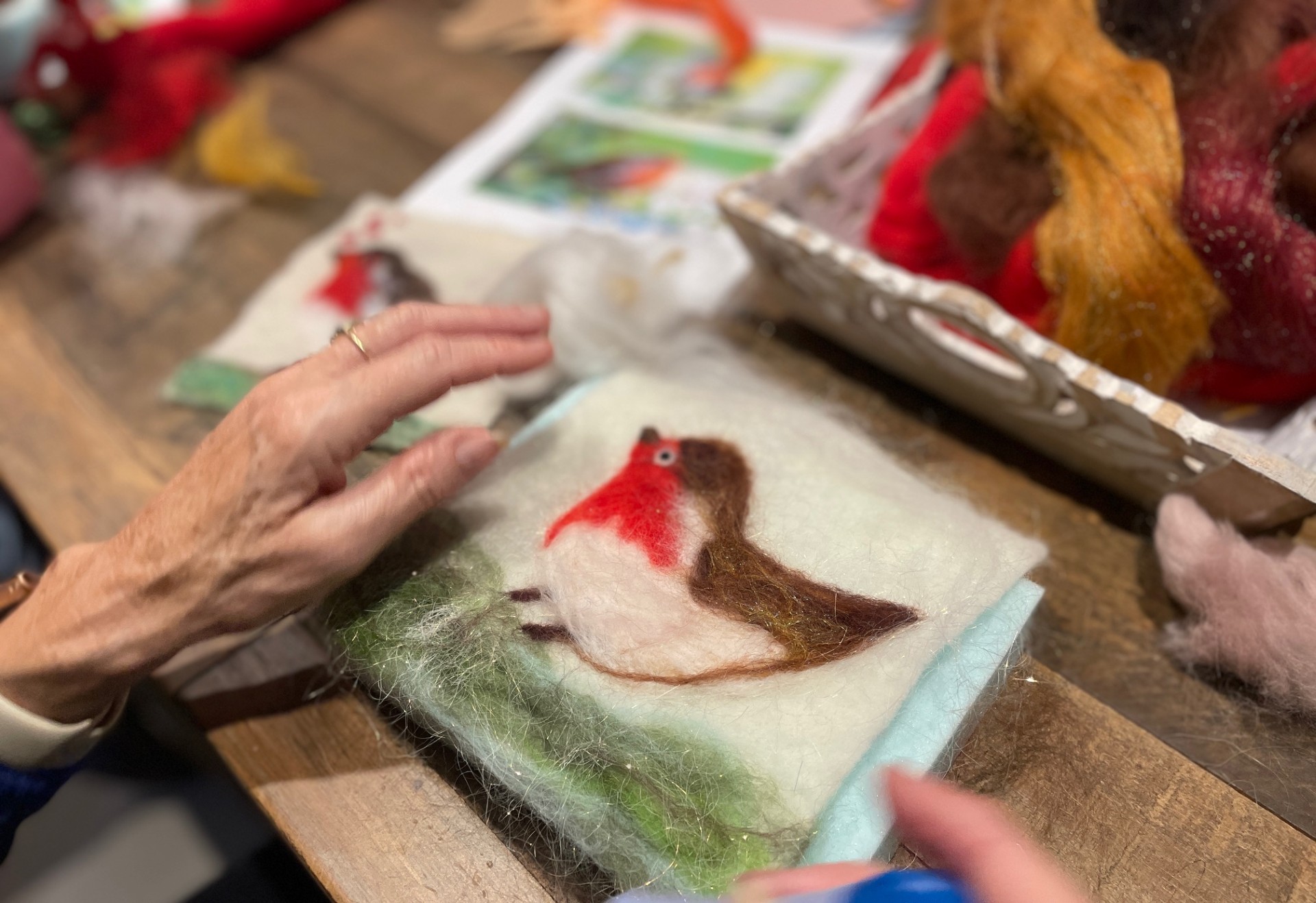 Felt: Needle Felted Robin
