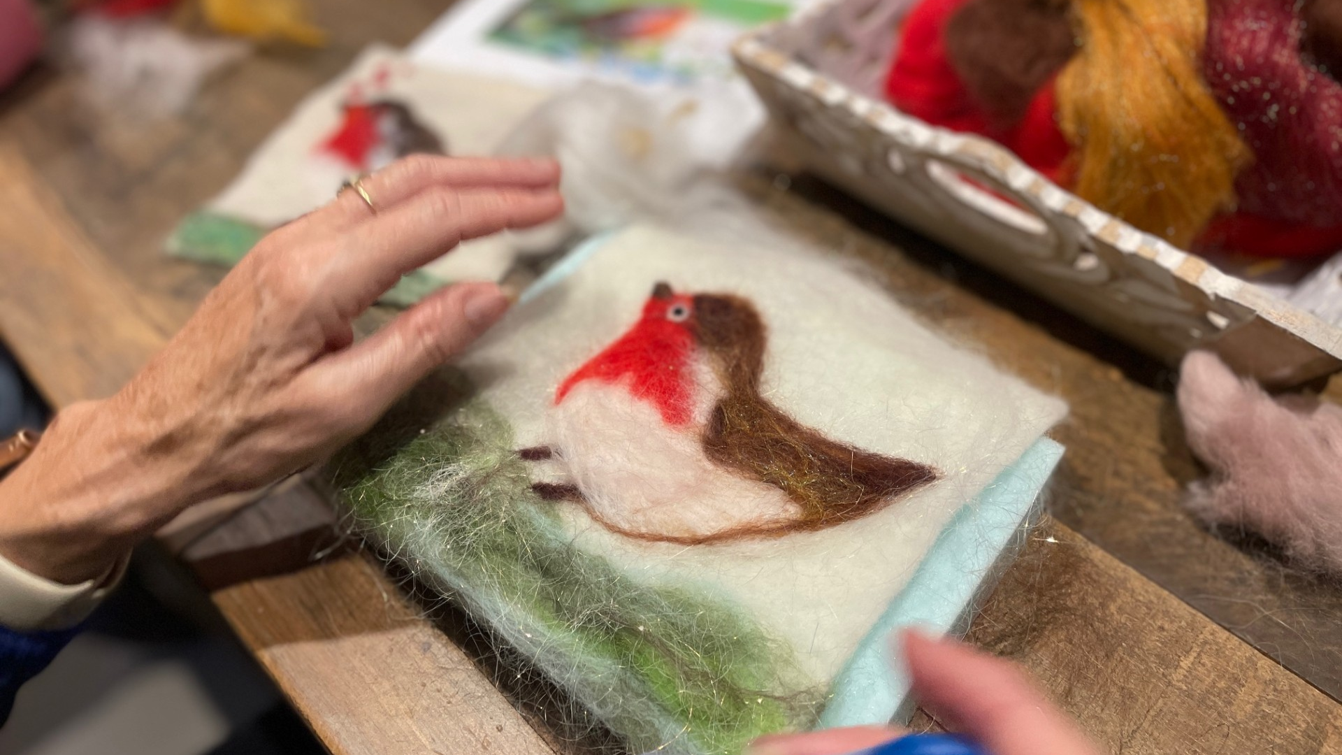 Felt: Needle Felted Robin