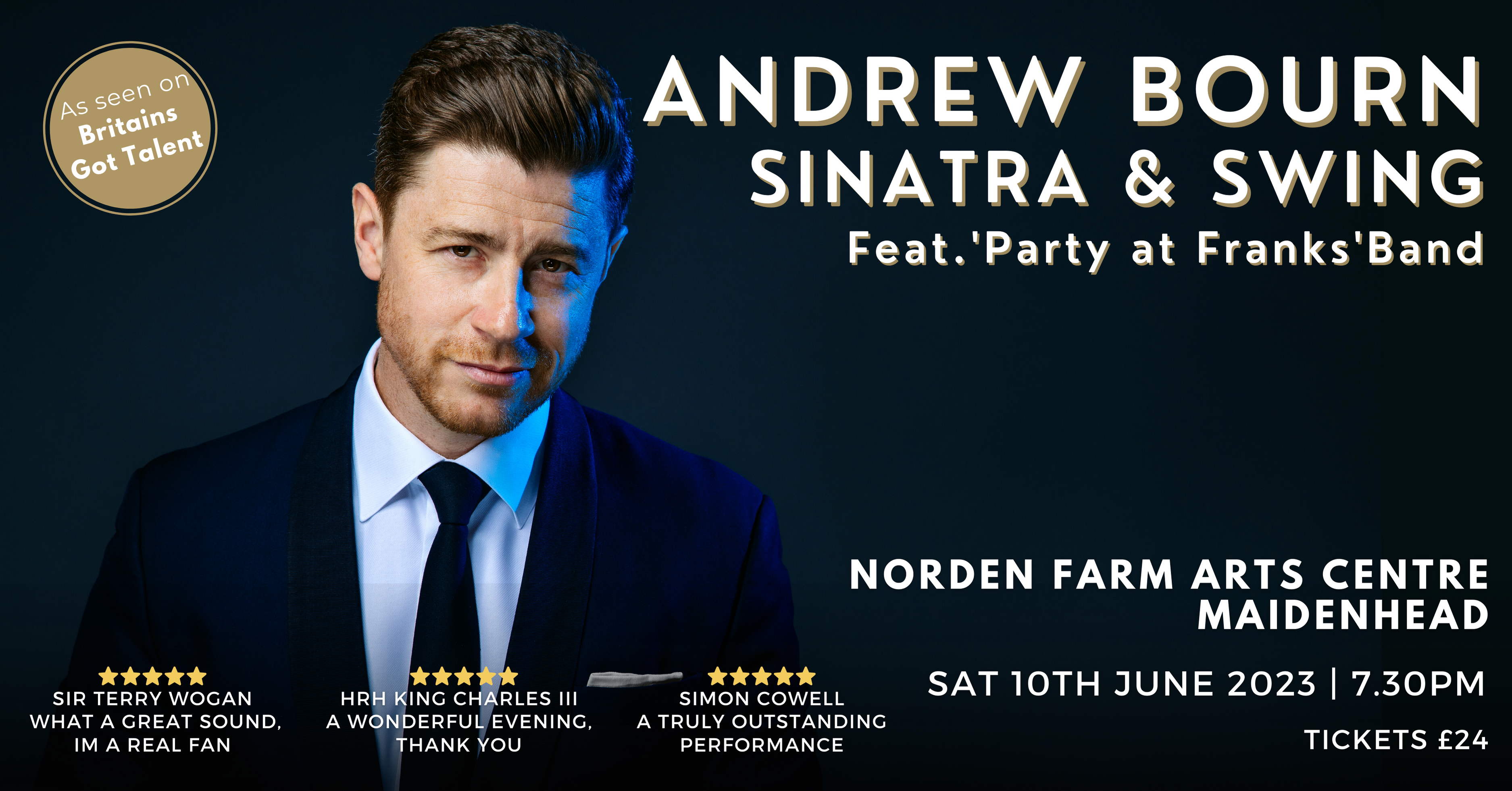 Sinatra and Swing with Andrew Bourn : Norden Farm Centre for the Arts -  Theatre in Maidenhead